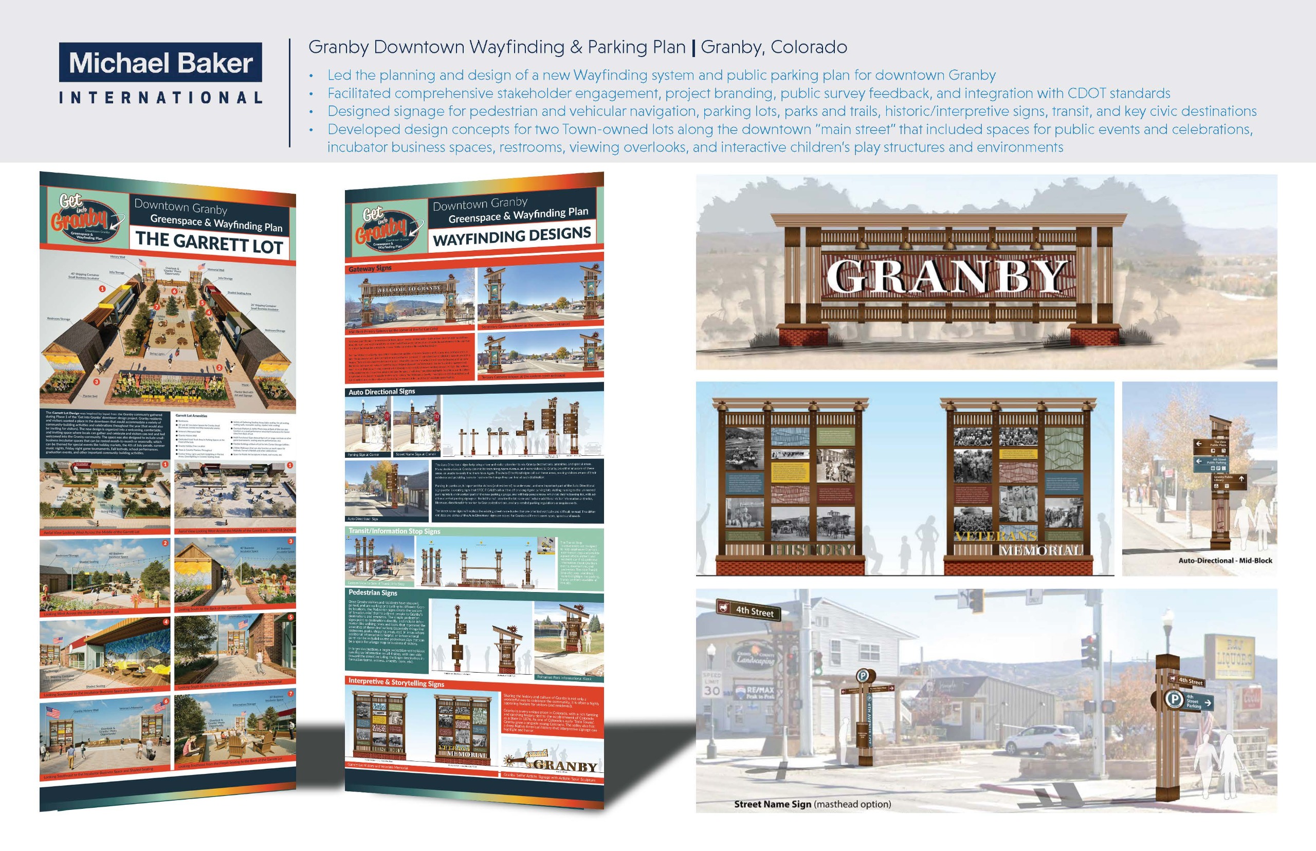Photo collage of wayfinding pictures