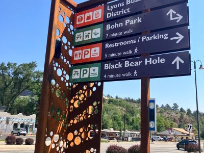 Signs for Lyons wayfinding program