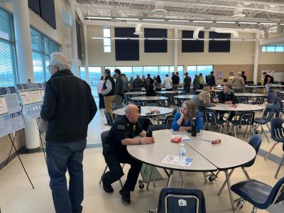 Photo of participants at community meeting