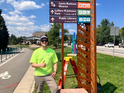 Signs for Lyons wayfinding program